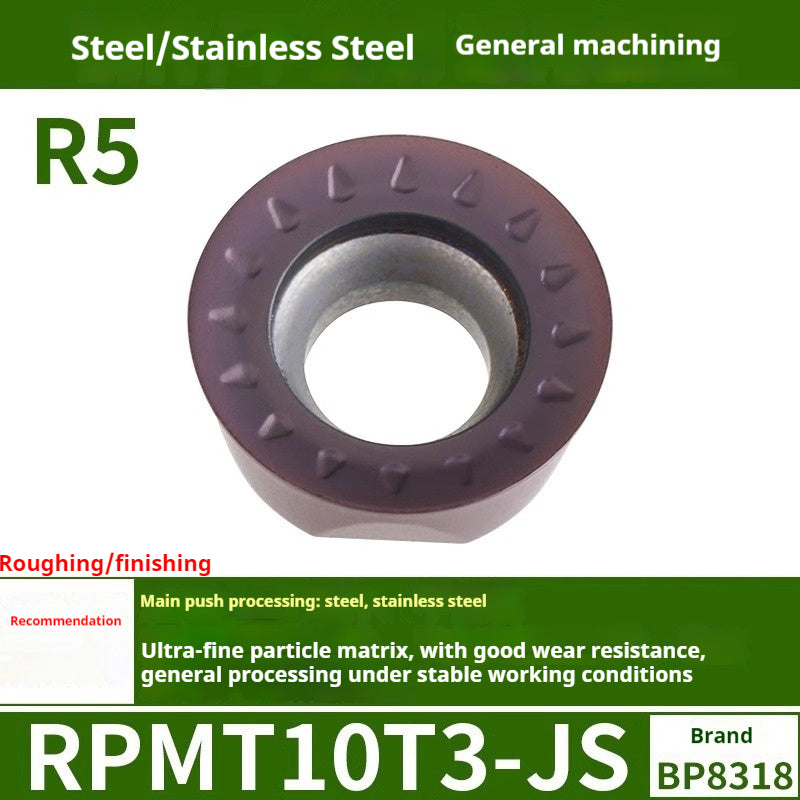 2036-CNC milling inserts, RPMW carbide R5 machining center, R4 milling machine, R6 milling inserts, RPMT round cutter cutters Shandong Denso Pricision Tools Co.,Ltd.